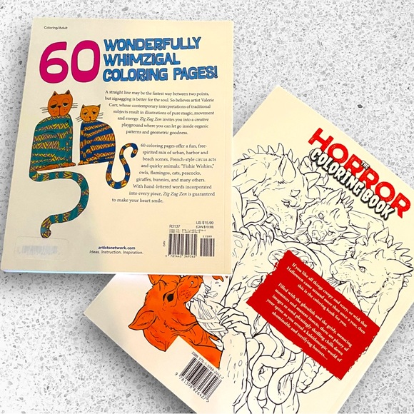 Adult Coloring Books - Set of 2 - Picture 2 of 6